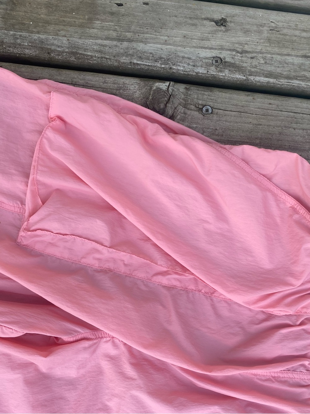 Fabletics Coral Pink Nylon Windbreaker Jacket - Picture 2 of 3